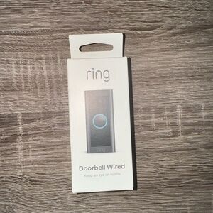 Ring Doorbell Wired White and Silver